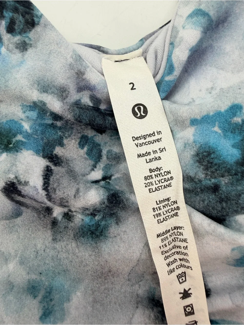 Lululemon Women Align Tank Top Sports Bra Kaleidofloral Multi Floral 2
